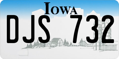 IA license plate DJS732