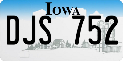 IA license plate DJS752