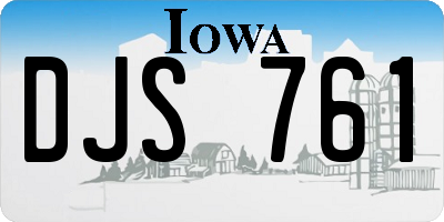 IA license plate DJS761