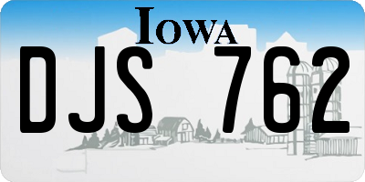 IA license plate DJS762
