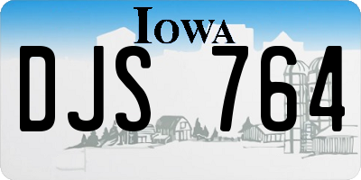 IA license plate DJS764