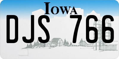 IA license plate DJS766