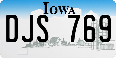 IA license plate DJS769