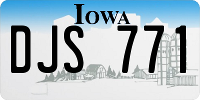 IA license plate DJS771
