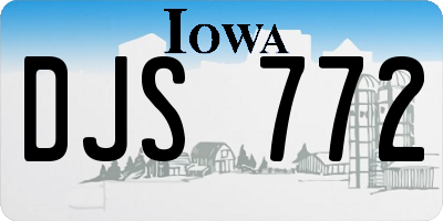 IA license plate DJS772