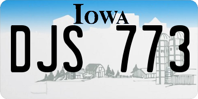 IA license plate DJS773