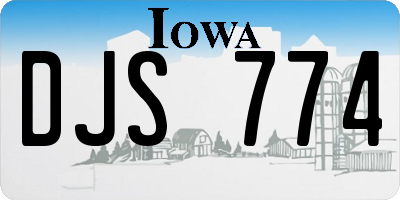 IA license plate DJS774