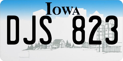 IA license plate DJS823