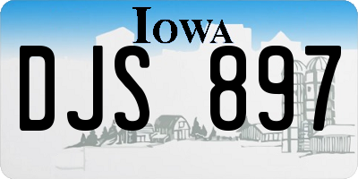 IA license plate DJS897