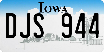 IA license plate DJS944