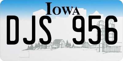 IA license plate DJS956