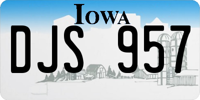 IA license plate DJS957