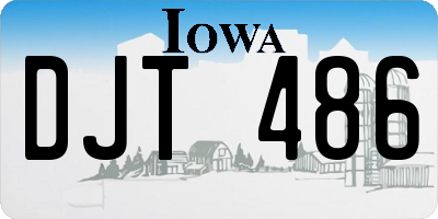 IA license plate DJT486