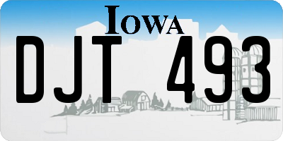 IA license plate DJT493