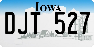 IA license plate DJT527