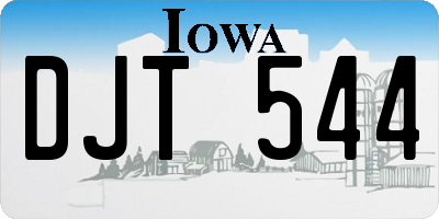 IA license plate DJT544