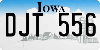 IA license plate DJT556