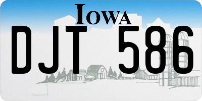 IA license plate DJT586