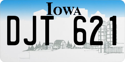 IA license plate DJT621