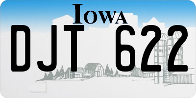 IA license plate DJT622