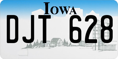 IA license plate DJT628