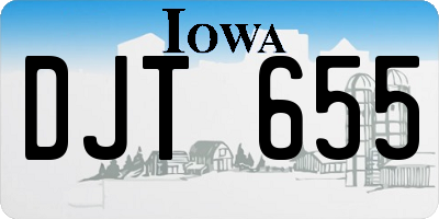 IA license plate DJT655