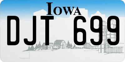 IA license plate DJT699