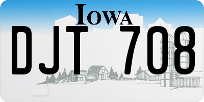 IA license plate DJT708