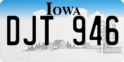 IA license plate DJT946