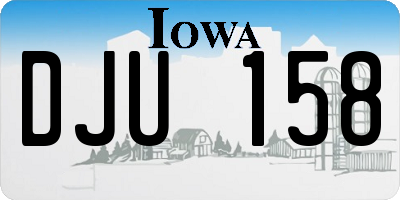 IA license plate DJU158