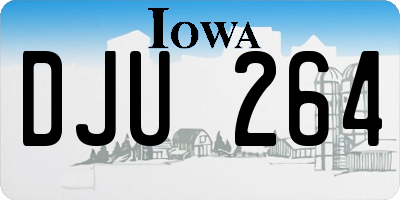 IA license plate DJU264