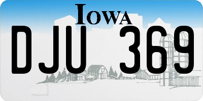 IA license plate DJU369