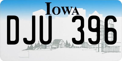 IA license plate DJU396