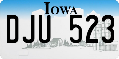 IA license plate DJU523