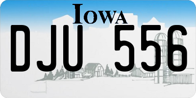 IA license plate DJU556