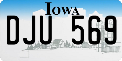 IA license plate DJU569
