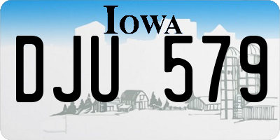IA license plate DJU579