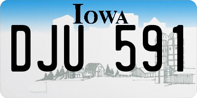 IA license plate DJU591