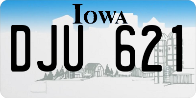 IA license plate DJU621