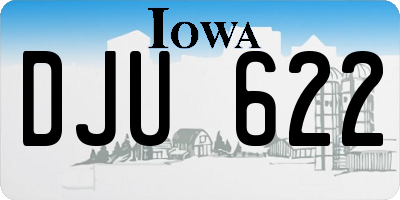 IA license plate DJU622