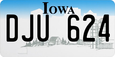 IA license plate DJU624