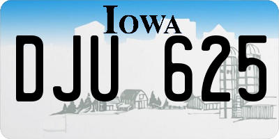 IA license plate DJU625