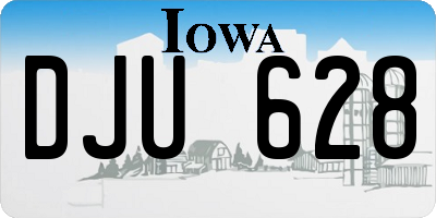 IA license plate DJU628