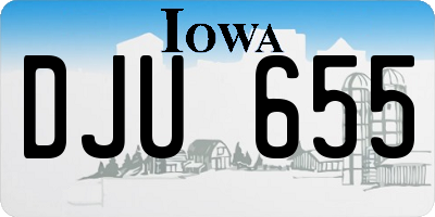 IA license plate DJU655