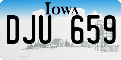 IA license plate DJU659