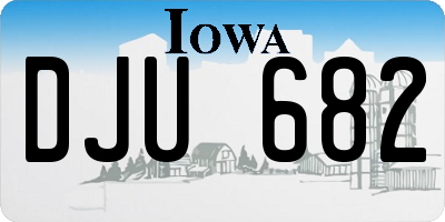 IA license plate DJU682