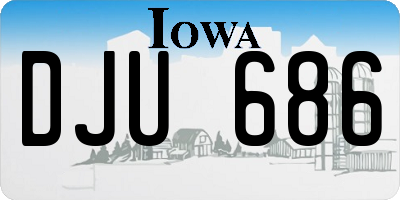 IA license plate DJU686