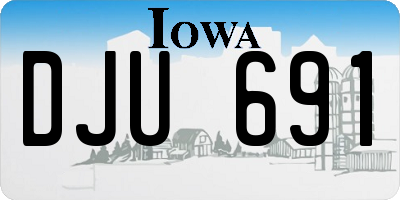 IA license plate DJU691