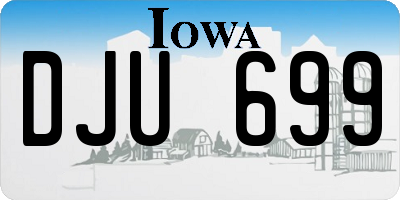 IA license plate DJU699