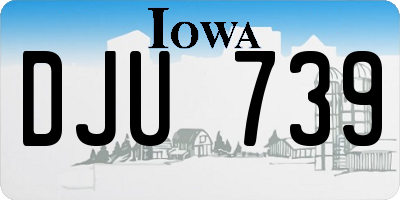 IA license plate DJU739